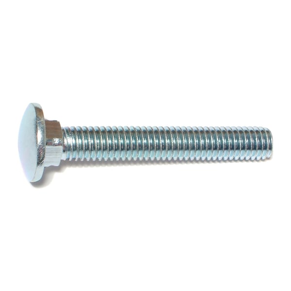 Midwest Fastener Carriage Bolt, Square Neck, 16 (Coarse), 2-1/2 in L, Steel, Zinc Plated, 6 PK 34907 - main